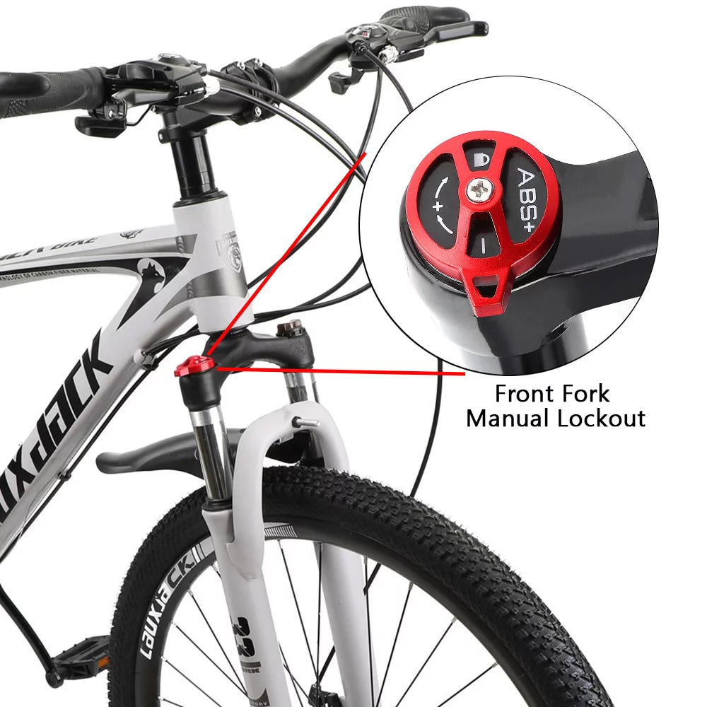 27.5" Wheels Adults Mountain 21 Speed Bikes Bicycle MTB+Bike Lock+Air Pump