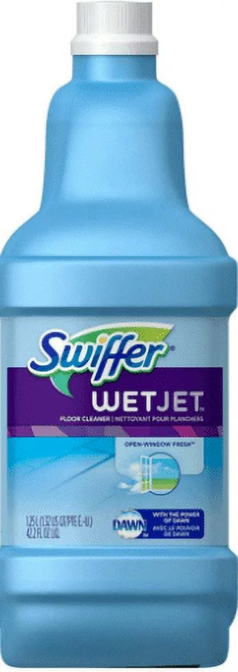 Swiffer Wet Jet Floor Cleaner, Open Window Fresh 42.20 oz (Pack of 3)