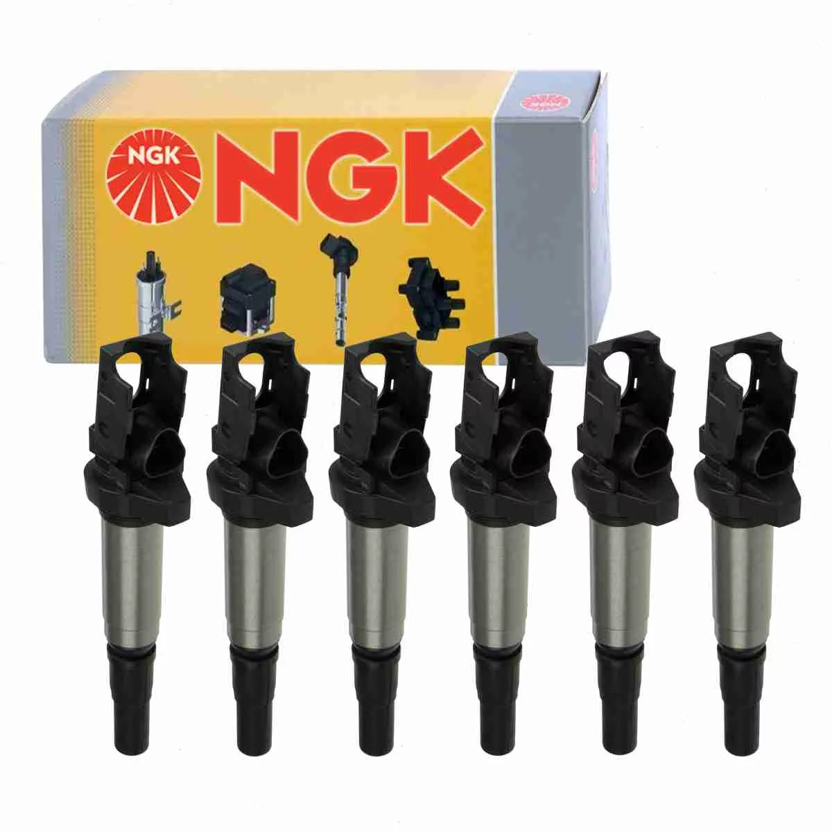 6 pc NGK 48705 Ignition Coils 00044 00124 0221504470 12 12 1 712 219 12 13 1 712 219 12 13 7 551 049 12 13 7 562 744 12 13 7 571 643 12 13 7 575 010 12 13 7 591 596 12 13 7 594 596 12 13 7 594