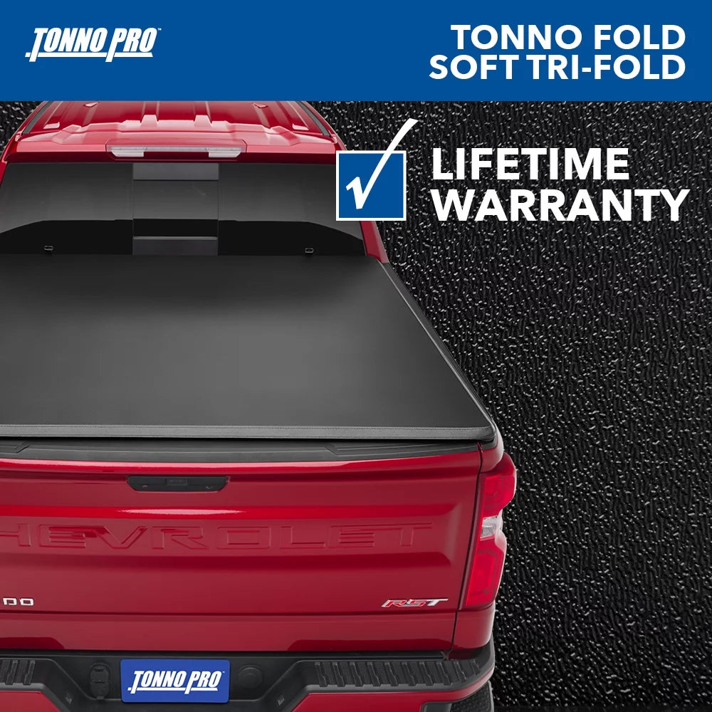 Tonno Pro | Tonno Fold, Soft Folding Truck Bed Tonneau Coating | 42-304 | Fits 1993 - 2011 Ford Ranger 6' Bed (72")