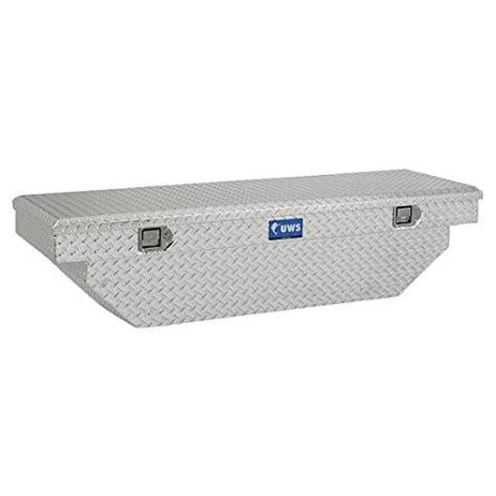 UWS/United Welding Services TBS-69-A-LP UWSTBS-69-A-LP 69IN ALUMINUM SINGLE LID CROSSOVER TOOLBOX LOW PROFILE ANGLED