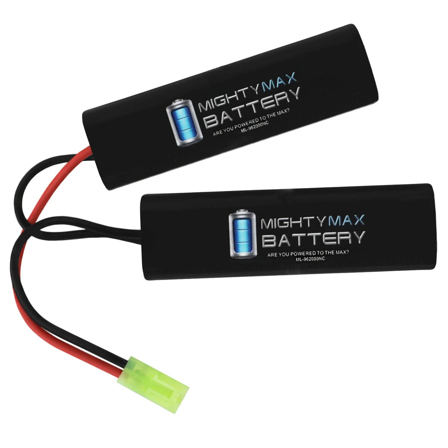 9.6V 2000mAh NiMH NUNCHUCK BATTERY REPLACES AIRSOFT AMR-4 RIS EBB AEG