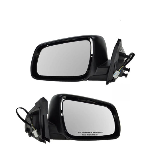 Teledu Mirrors Power Heated Left/Right Pair Set For 08-14 Lancer Evolution EVO