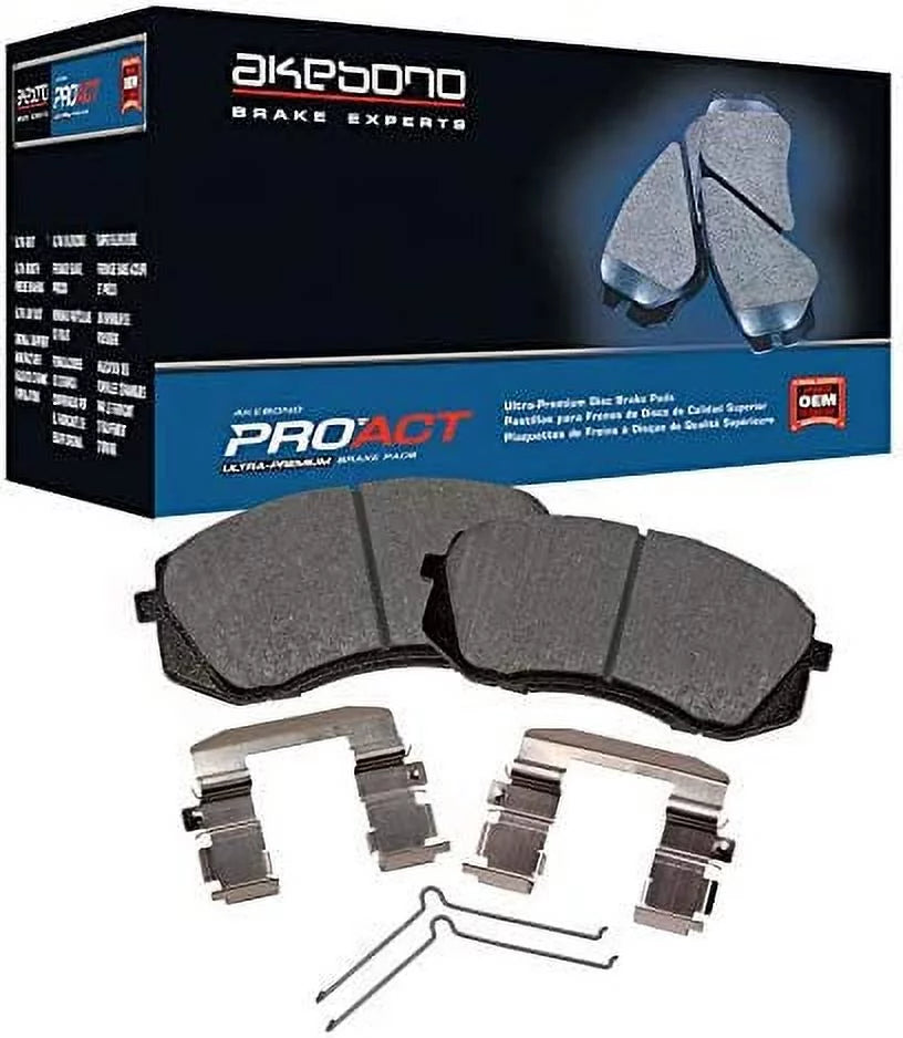 Akebono PRO-ACT Ultra-Premium Brake Pad Set, Ceramic Fits 2016 Honda Pilot