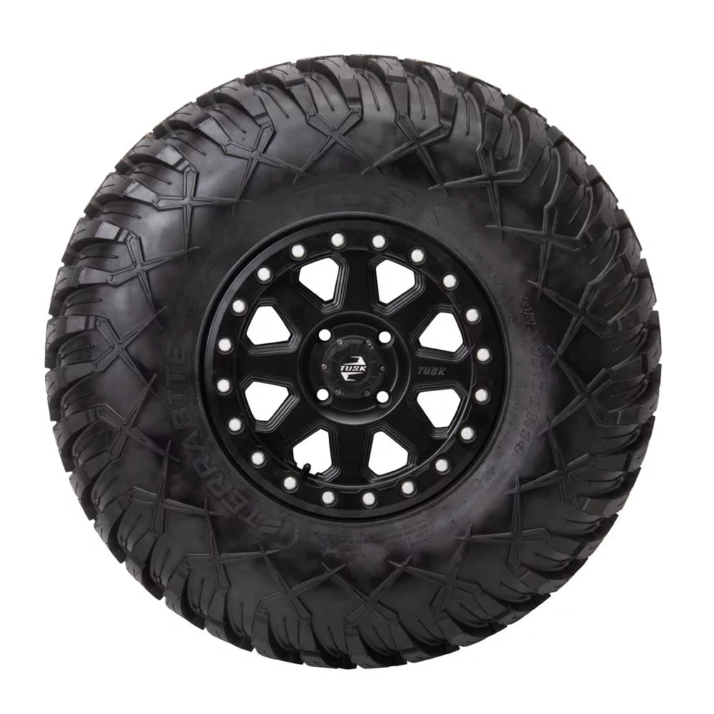 4/110 Tusk Uinta Beadlock Wheel 14x7 5.0 + 2.0 Matte Black For Yamaha Viking VI EPS Ranch Edition 2022