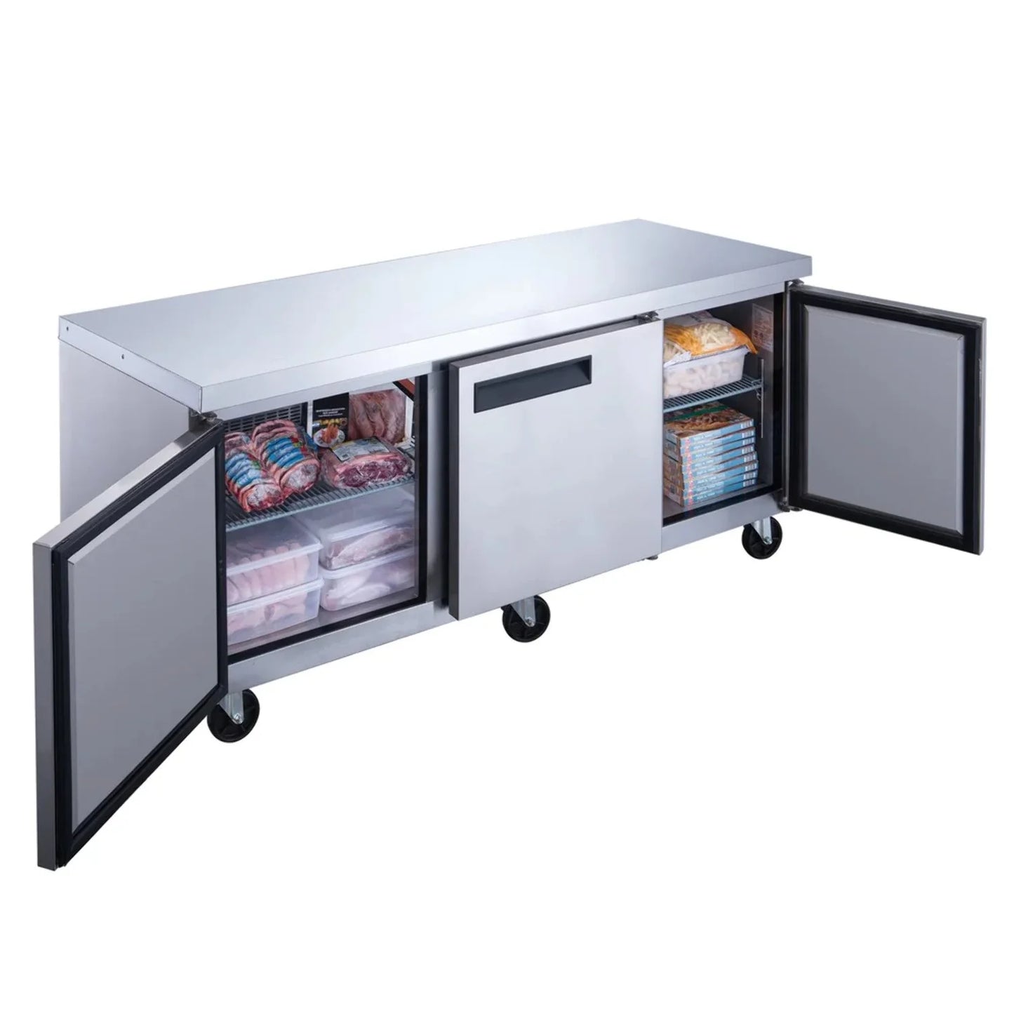 West Kitchen WDUC72F 72 Undercounter 3 Door Worktop Freezer