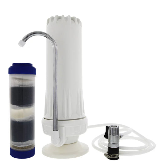 Tier1 CT-S-1000 Countertop Drinking Water Filter System and 10 x 2.5 Inch 10 Stage Replacement Filter Cartridge