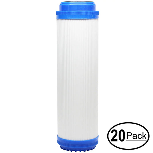 20-Pack Replacement Culligan RVF-10 Granular Activated Carbon Filter - Universal 10-inch Cartridge Culligan RVF-10 Exterior Water Filter - Denali Pure Brand