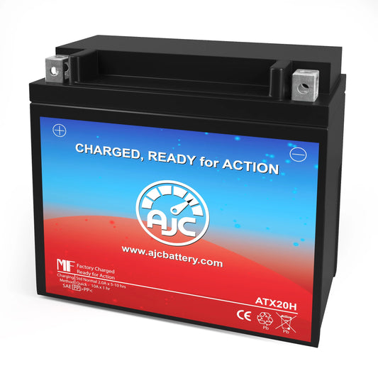 AJC Battery with Bombardier Mx Z 600 594CC Snowmobile Replacement Battery (1999)