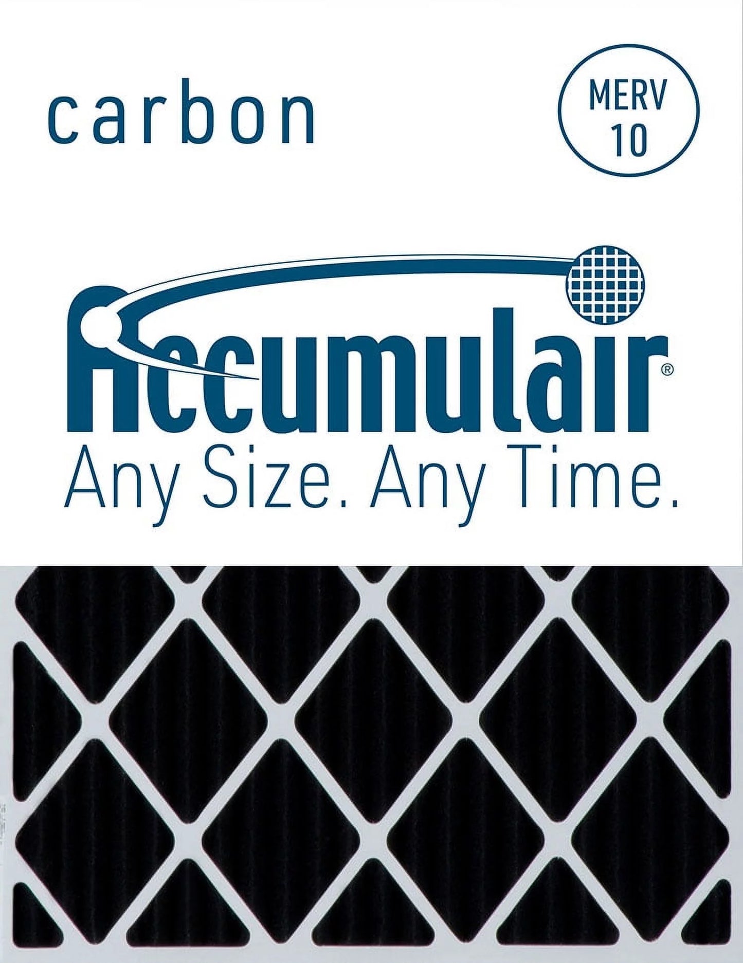 Accumulair Carbon 20x20x2 MERV 10 Odor Eliminating Air Filter (4 Pack)