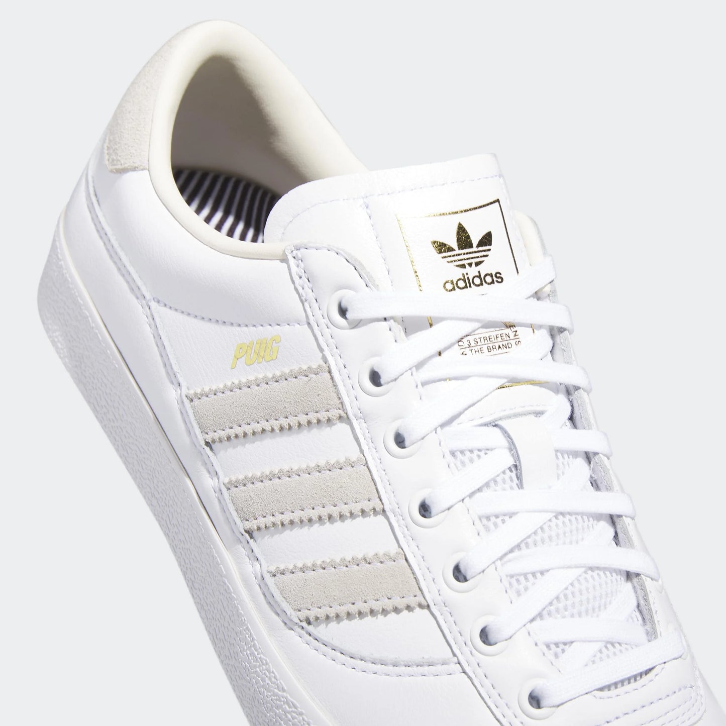 Adidas Puig Indoor Shoes - White/White/Customized - 9.5