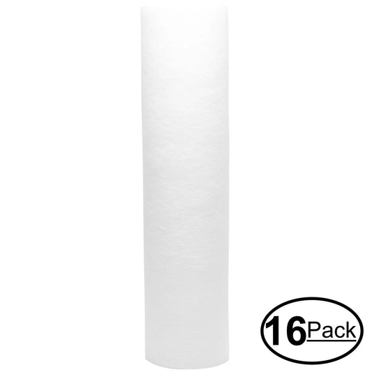 16-Pack Replacement 3M Aqua-Pure AP2610SS Polypropylene Sediment Filter - Universal 10-inch 5-Micron Cartridge 3M Aqua-Pure Whole House Water System - Denali Pure Brand