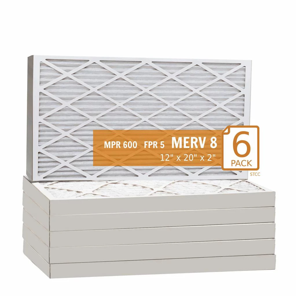 12x20x2 Key Pleat Purolator Air Filter - MERV 8 (6 Pack)