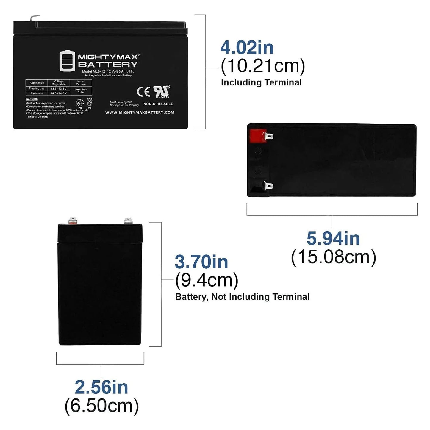 12V 8AH Battery Mobility TravelMate + 12V Solar Panel