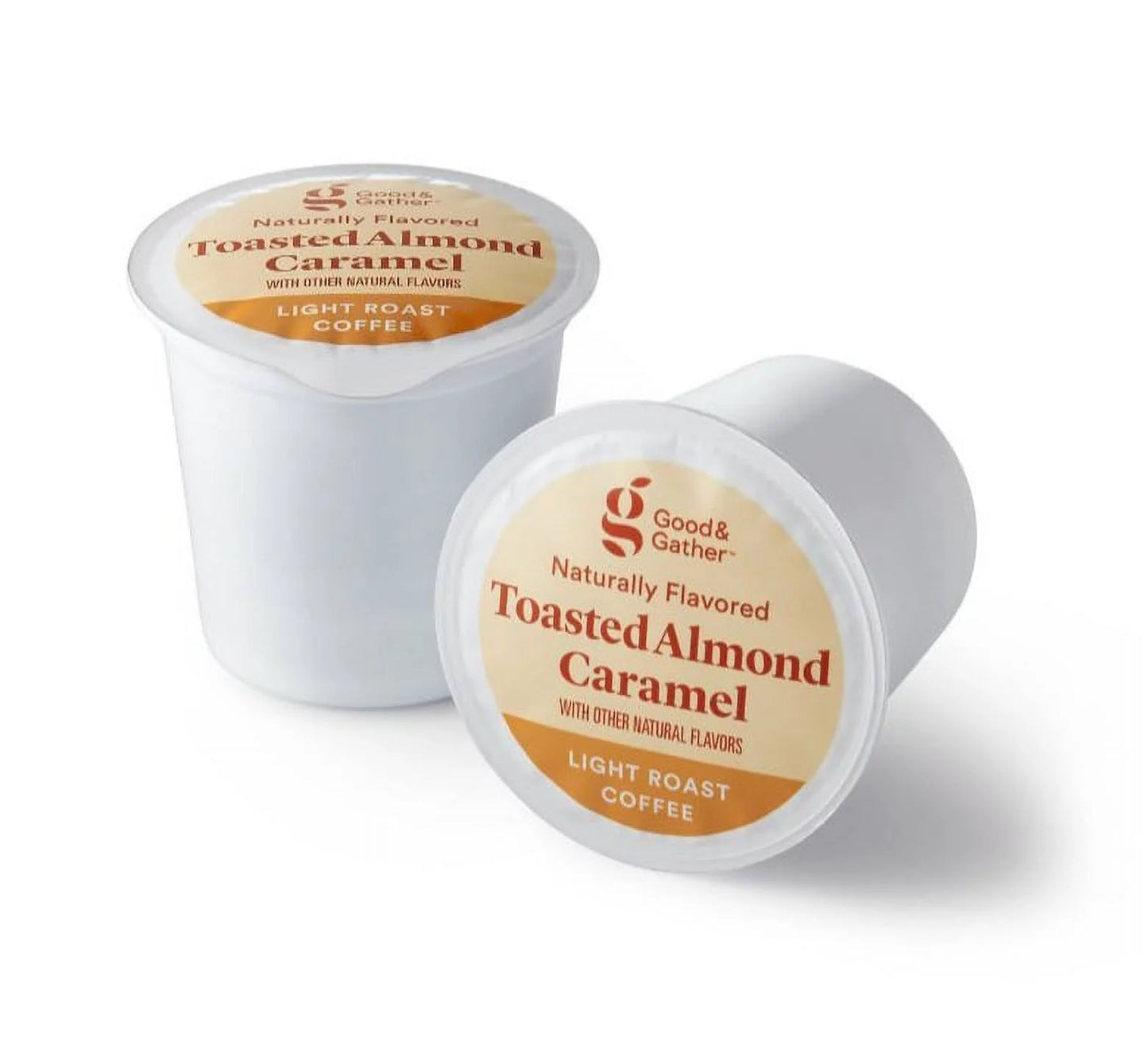 2 pack Naturally Flavored Toasted Almond Caramel Light Roast Coffee - 16ct Single Serve Pods