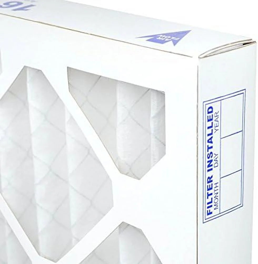 16X25x2 Air Filter MERV 8 Pleated HV Furne Air Filter, Dust 6-Pk, Made In The