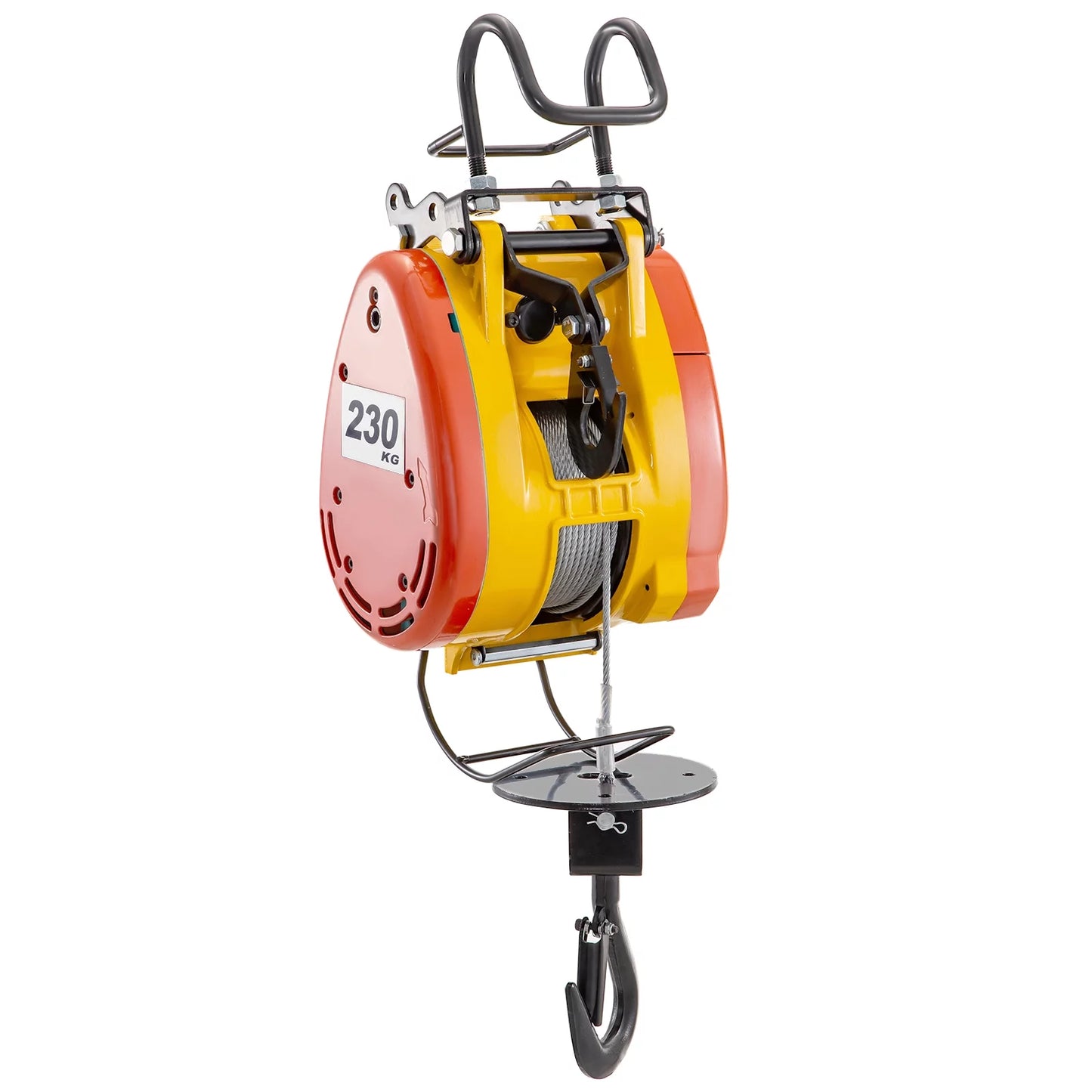 VEVOR Lift Electric Hoist 230kg Capacity Electric Winch 507lbs with 98ft/30m Length Steel Wire Rope Remote Control Crane Overhead Electric Trolley with Pulley System 110 Volts 1 Phase