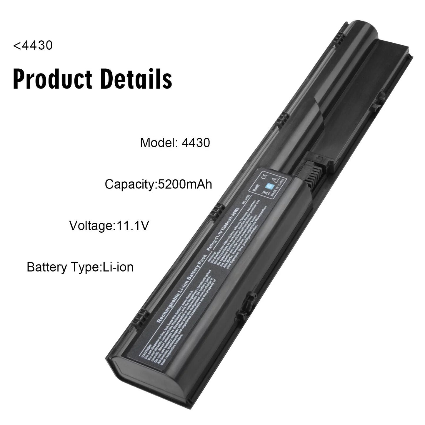 633805-001 PR06 Battery For HP Probook 4530s 4330s 4430s 4440S 4540S 650938-001