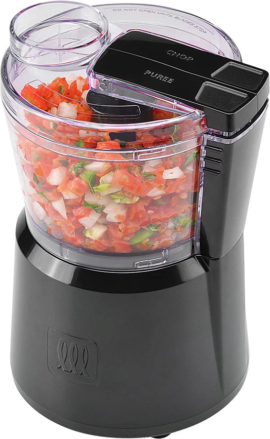 Toastmaster 3-Cup Chopper with 2 Speed Control, Black Plastic Body