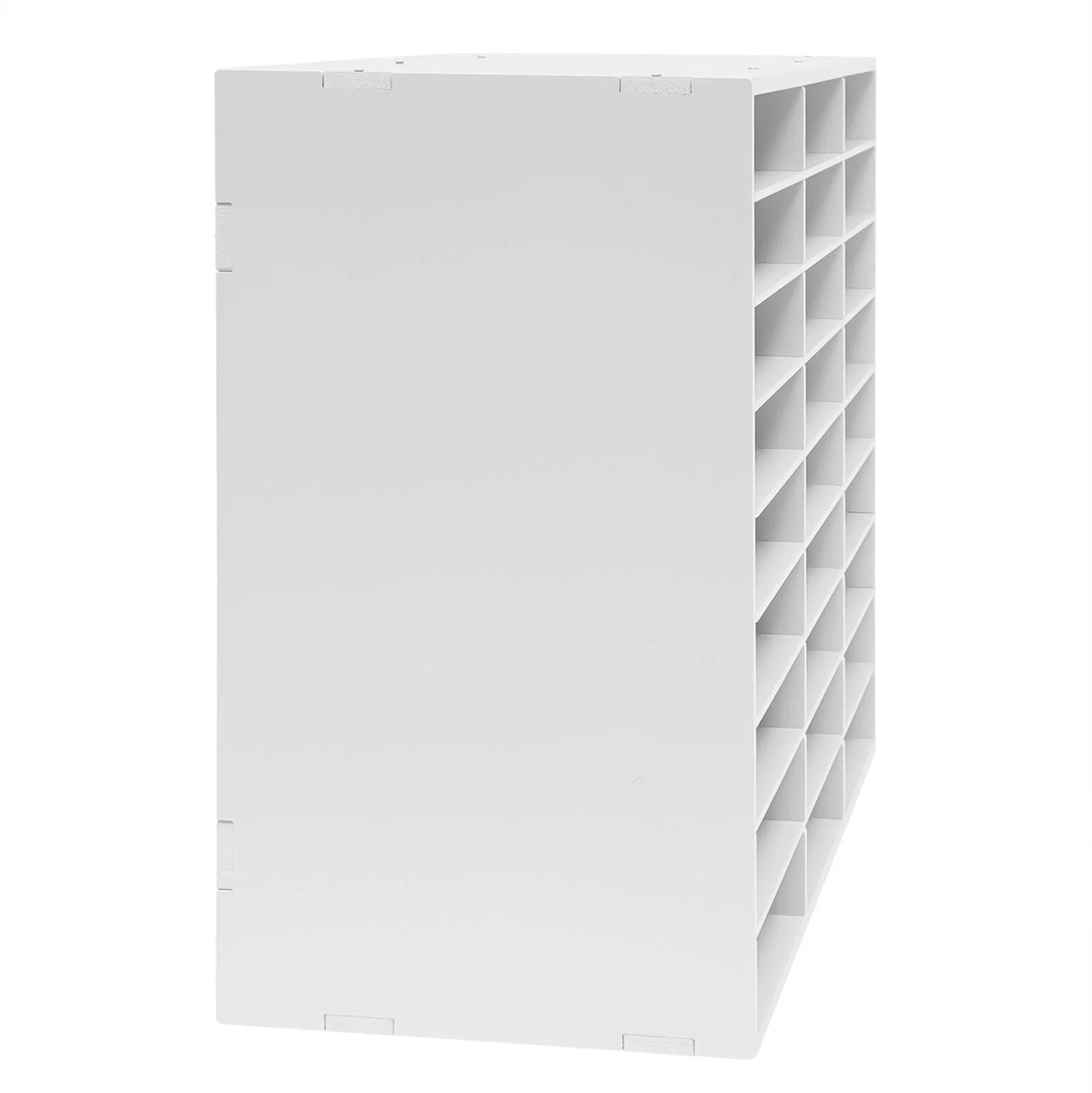 27 Slots Classroom Keepers Literature Storage Rack PVC File Holder White Mailbox