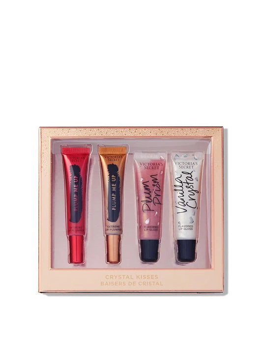 Victoria's Secret Crystal Kisses 4 Piece Shimmer & Shine Lip Set