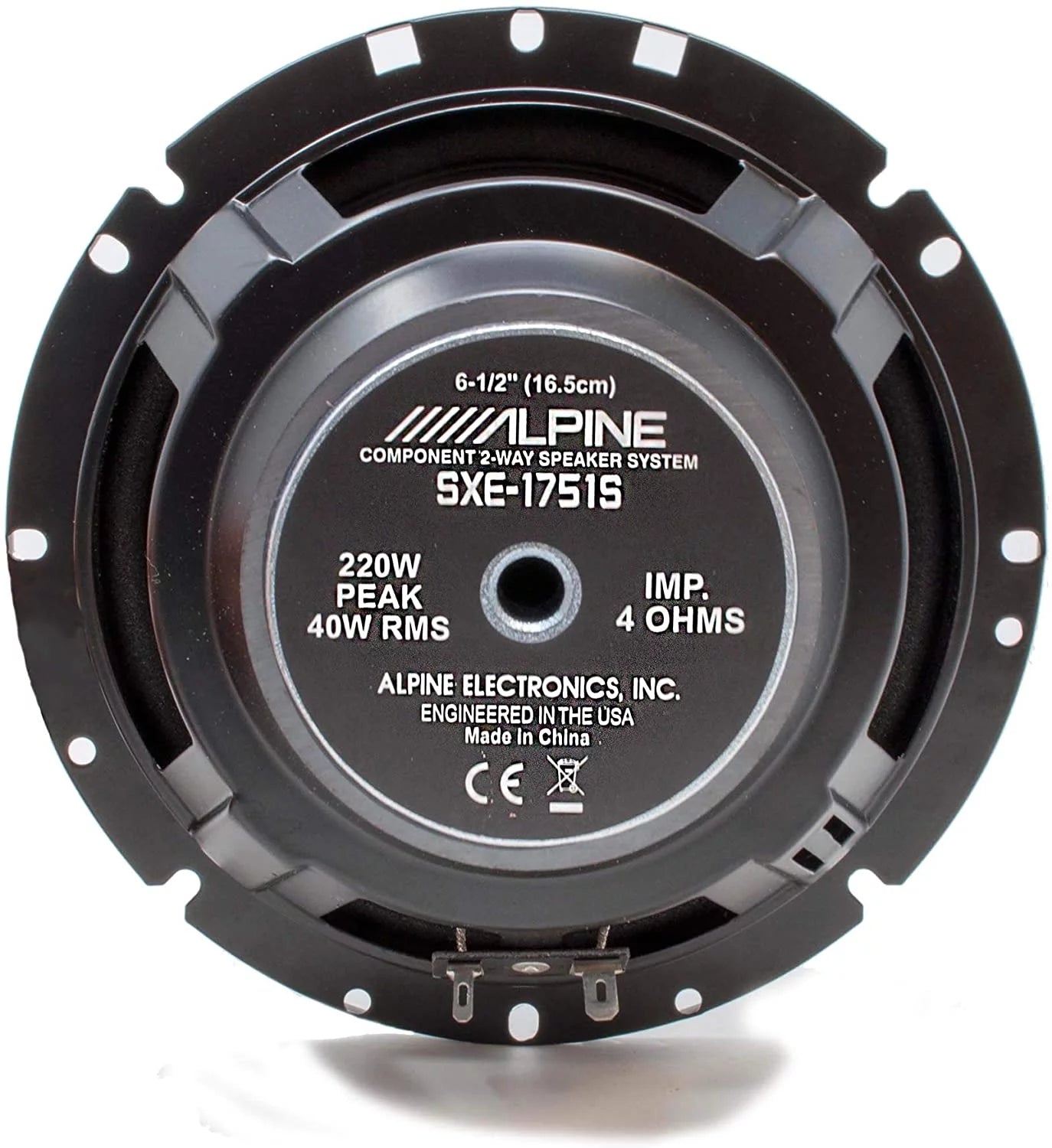 Alpine SXE-1751S 6.5" 280 Watt Car Audio Component Speakers (Pair)