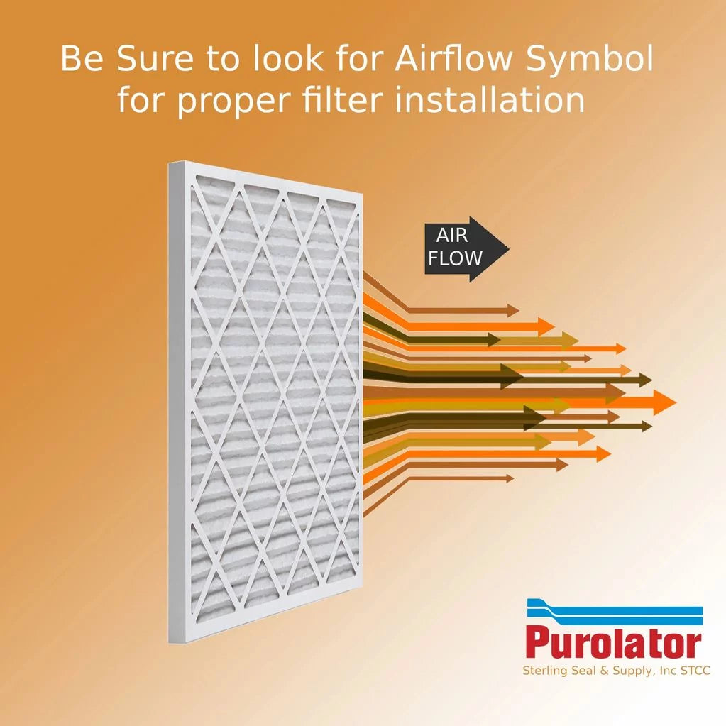 12x20x2 Key Pleat Purolator Air Filter - MERV 8 (6 Pack)