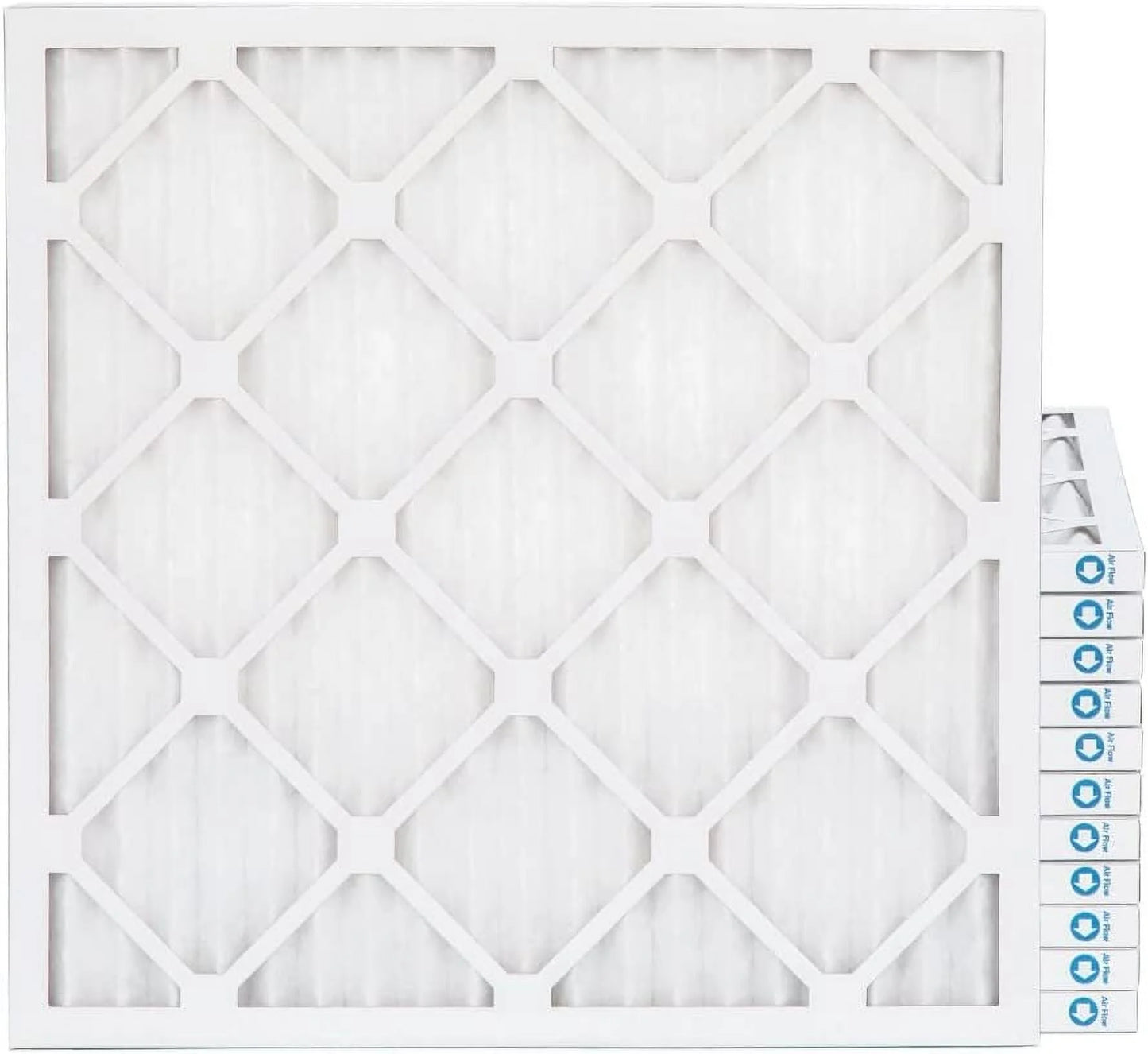 25X25x1 MERV 8 Pleated HV Furne Air Filters. Case Of 12. Ext Size: 24-1/2 X 24-1/2 X 3/4