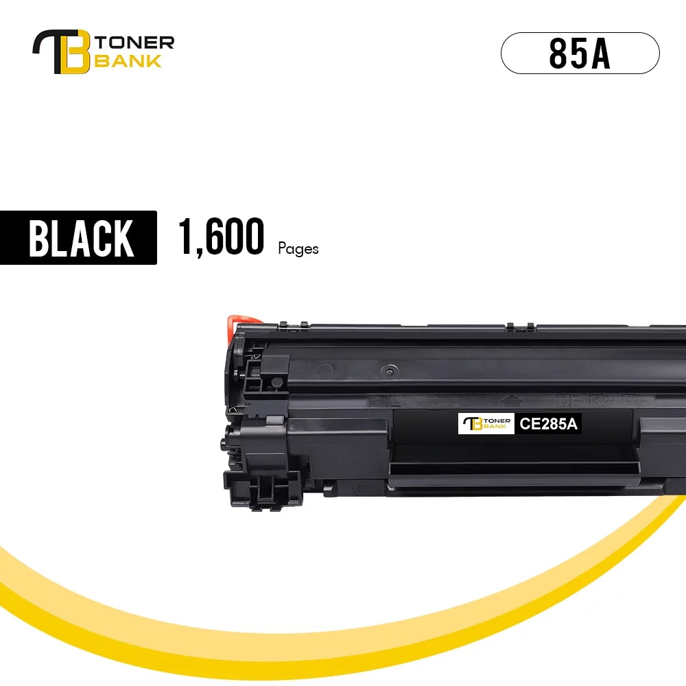 Toner Bank 85A Toner Cartridge HP CE285A 85A LaserJet Pro P1102W Pro M1212NF Pro M1132 M1210 M1130 M1212NF M1217NFW Printer Replacement Toner Ink (Black, 1-Pack)