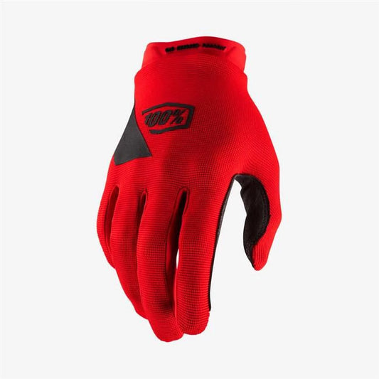 100 Percent Ridecamp Youth Gloves, Red - Medium