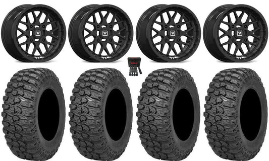 Valor V03 14" Wheels Black 30" Trail Saw 2.0 Tires Sportsman RZR Ranger