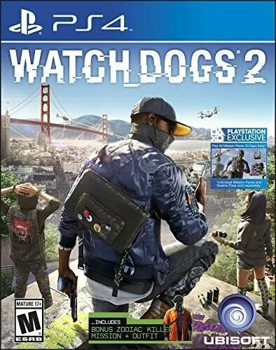 Watch Dogs 2 PlayStation 4 [New Video Game] PS 4