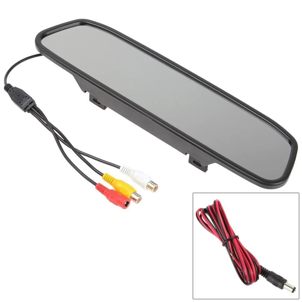 Wireless Car Backup Camera Rear View System HD Night Vision + 5" Mirror Monitor