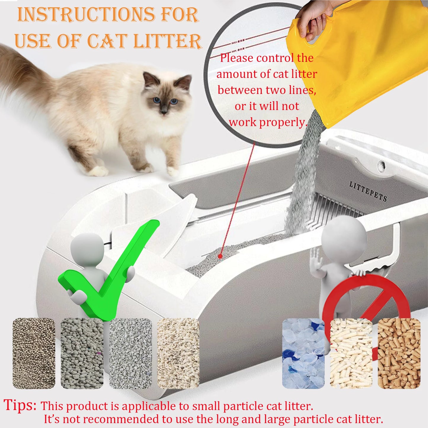 Suhaco Automatic Cat Litter Box Self Cleaning Litter Box Smart Intelligent Sensing Anti-pinch No Scooping Odor Removal APP Control with Hood & Litter Mat