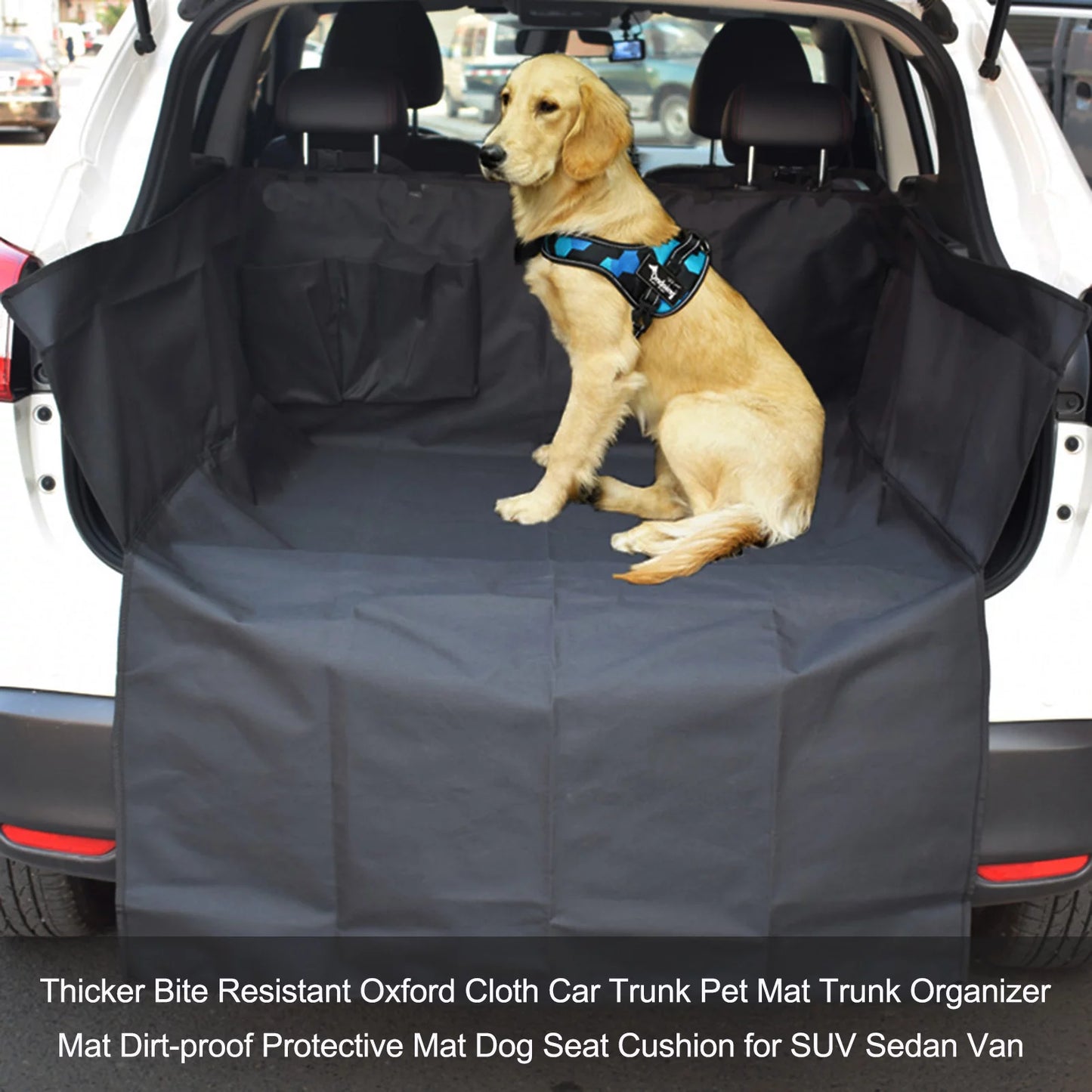 Thicker Bite Oxd Cloth Car Trunk Pet Mat Trunk Organizer Mat DirtEscape-proof Protective Mat Dog Seat Cushion SUV Sedan Van