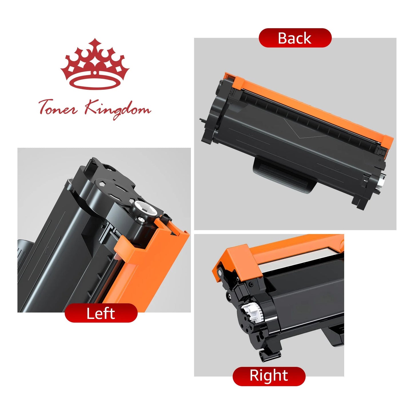 [4x Toner + 1x Drum] Toner&Drum Cartridge Replacement TN-850 DR-820 | Use with MFC-L5900DW HL-L6200DW HL-L6200DWT MFC-L5900DW MFC-L5800DW DCP-L5500DN Printers, black