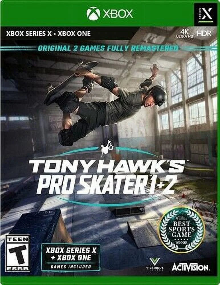 Tony Hawk Pro Skater 1+2 Xbox One & Xbox Series X Standard Edition [New Vide