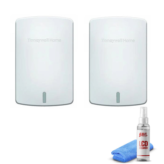 2-Pack Honeywell Wireless Indoor Sensor Prestige and Red Link Thermostats - Artic White (C7189R1004/U) + LCD Cleaner