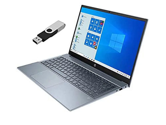 2022 HP Pavilion 15.6" FHD Touchscreen Laptop 11th Gen 4-Core Intel i7-1195G7 16GB DDR4 512GB NVMe SSD Iris Xe Graphics HDMI Webcam WiFi-6 Bluetooth Backlit Keyboard Windows 11 Home w/ 32GB USB