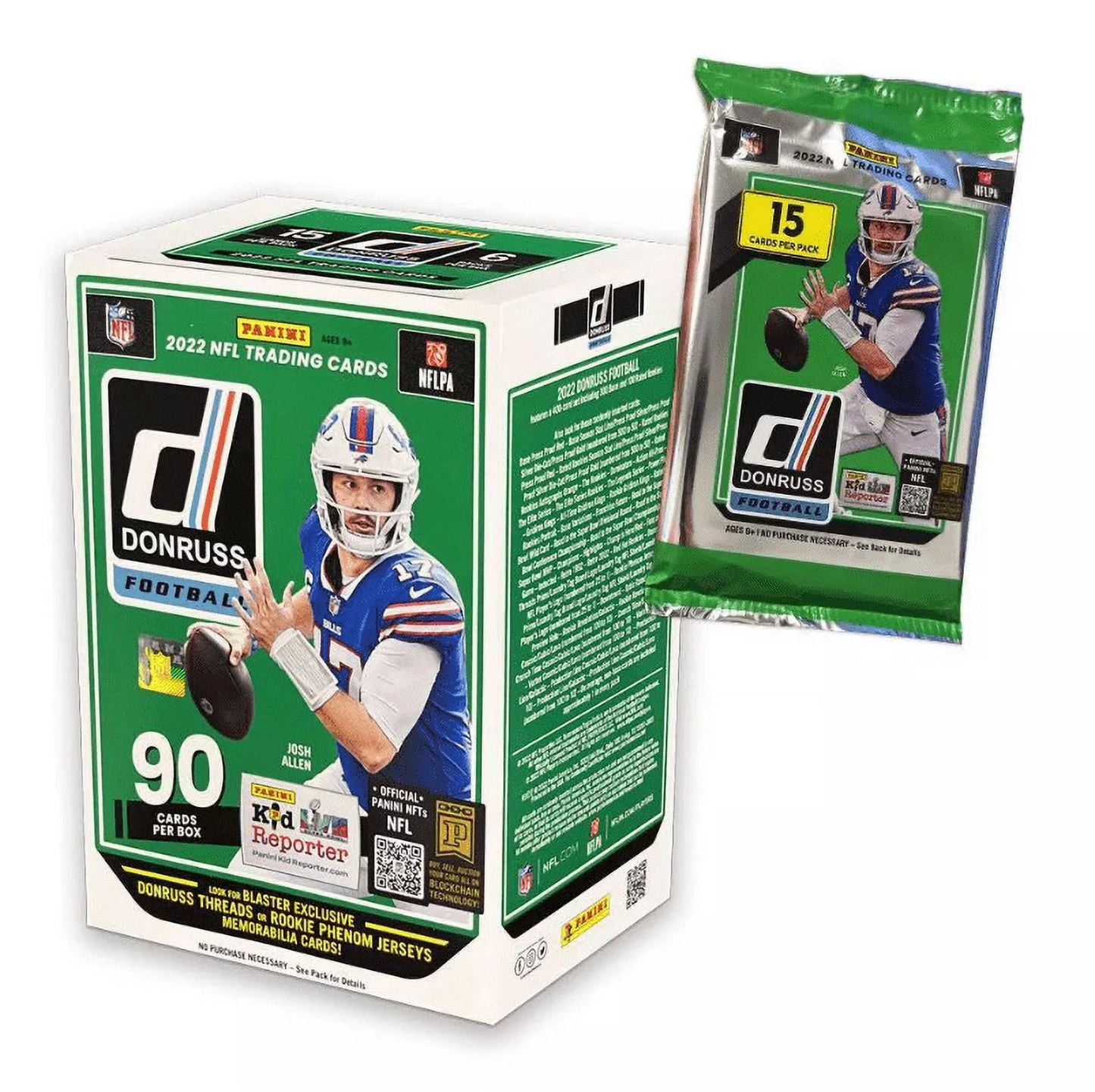 2022 Panini NFL Donruss Football Trading Card Blaster Box